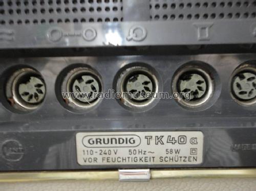 TK40A; Grundig Radio- (ID = 1000286) R-Player