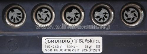 TK40A; Grundig Radio- (ID = 2762724) R-Player