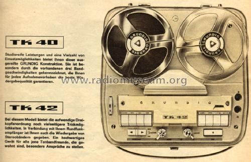 TK42a; Grundig Radio- (ID = 1102596) R-Player