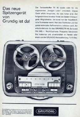 TK46; Grundig Radio- (ID = 363516) Ton-Bild
