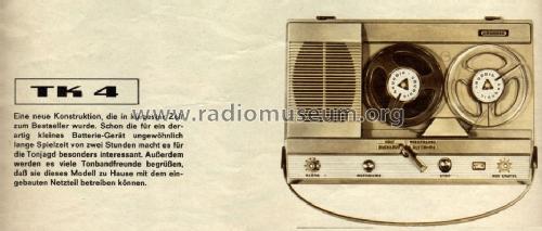 TK4; Grundig Radio- (ID = 1102466) Ton-Bild