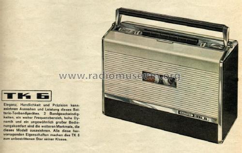 TK6; Grundig Radio- (ID = 1102444) Enrég.-R