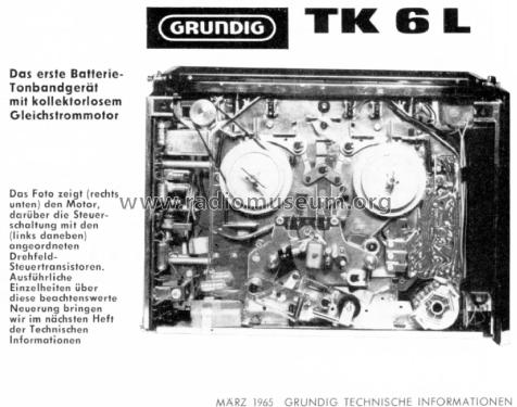 TK6L; Grundig Radio- (ID = 1986053) Ton-Bild