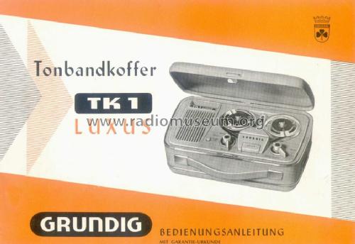 TK1 Luxus; Grundig Radio- (ID = 21943) R-Player