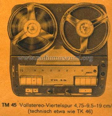 TM45; Grundig Radio- (ID = 1102634) Ton-Bild