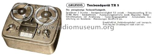TR5; Grundig Radio- (ID = 2061588) R-Player