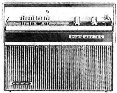 Transistor 305 TR305; Grundig Radio- (ID = 1541285) Radio