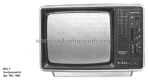 Fernseh-Rundfunk-Cassetten-Kombination TRC 1480; Grundig Radio- (ID = 2081353) TV Radio