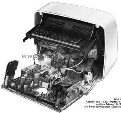 Triumph 1415 Super Electronic; Grundig Radio- (ID = 444208) Television