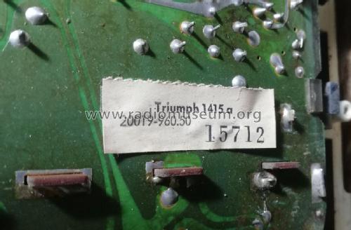 Triumph 1415 Super Electronic; Grundig Radio- (ID = 2988404) Television