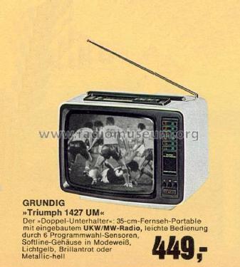 Triumph 1427UM; Grundig Radio- (ID = 1762590) TV Radio