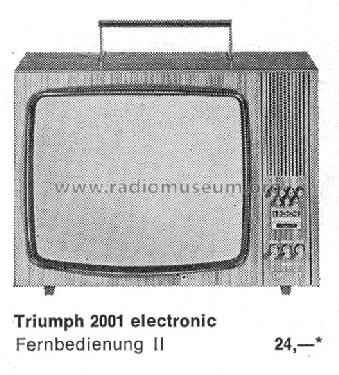 Triumph electronic 2001; Grundig Radio- (ID = 1517479) Television