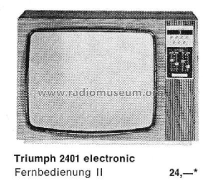 Triumph electronic 2401; Grundig Radio- (ID = 1522542) Television