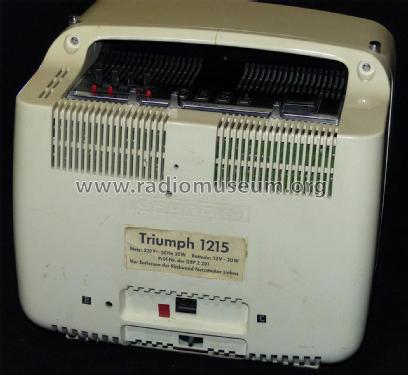 Triumph Super Electronic 1215; Grundig Radio- (ID = 2173269) Televisión
