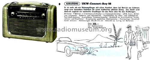 UKW-Concert-Boy 56; Grundig Radio- (ID = 2624762) Radio