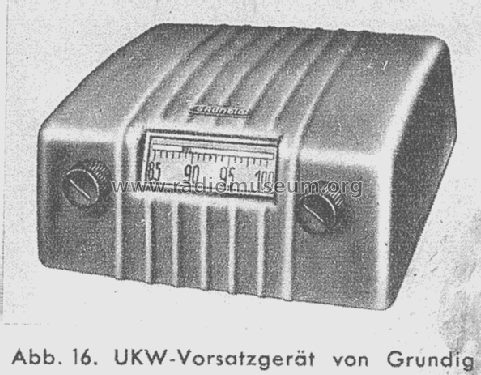 UKW-Zusatz W; Grundig Radio- (ID = 1019260) Adapter