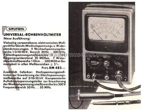 Universal-Röhrenvoltmeter 159; Grundig Radio- (ID = 2634841) Equipment