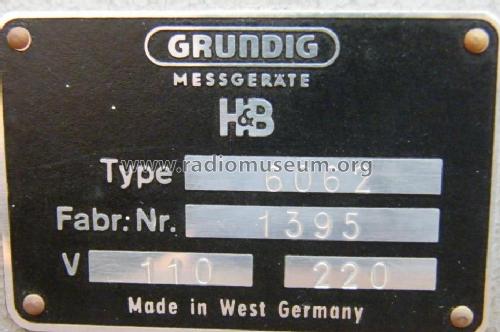 Universal-Röhrenvoltmeter RV2 6062; Grundig Radio- (ID = 1062375) Equipment