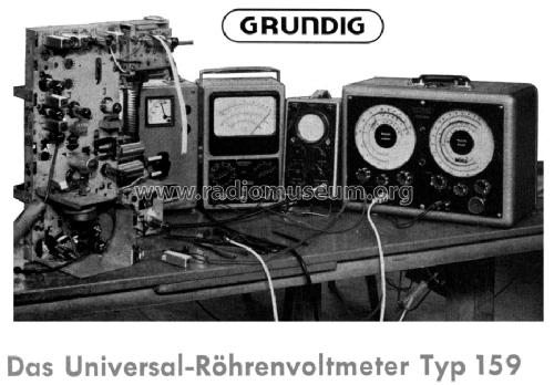 Universal-Röhrenvoltmeter Typ 159; Grundig Radio- (ID = 1389811) Equipment