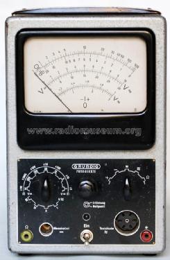 Universal-Röhrenvoltmeter Typ 159; Grundig Radio- (ID = 1661424) Equipment
