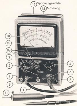 Universal-Röhrenvoltmeter Typ 159; Grundig Radio- (ID = 1661439) Equipment