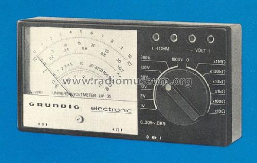 Universal-Voltmeter UV35; Grundig Radio- (ID = 255290) Equipment