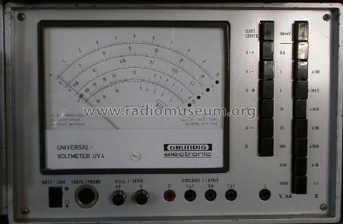 Universal-Voltmeter UV4; Grundig Radio- (ID = 1699796) Equipment