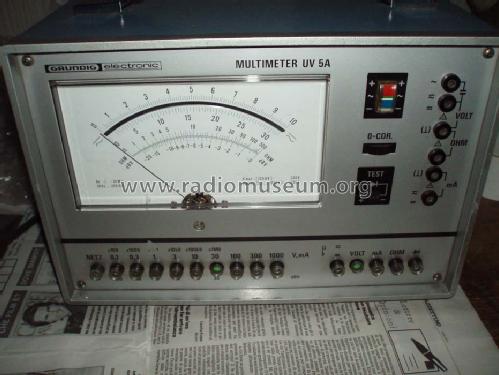 Multimeter UV5A; Grundig Radio- (ID = 757985) Ausrüstung