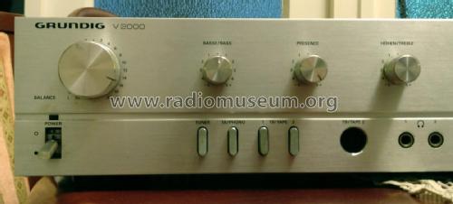 V-2000 ; Grundig Radio- (ID = 2526626) Ampl/Mixer