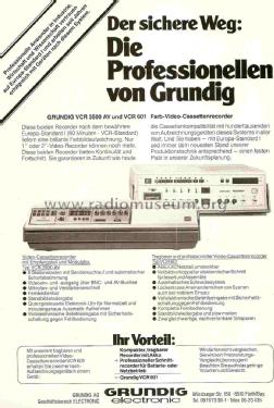 Video Cassette Recorder VCR 3500; Grundig Radio- (ID = 1046602) Ton-Bild