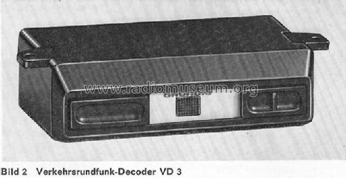 Verkehrs-Rundfunk-Decoder VD3; Grundig Radio- (ID = 401812) Altri tipi