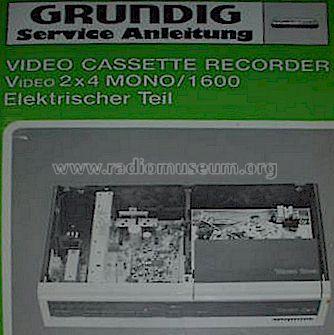 Video 2 x 4 1600 P/S; Grundig Radio- (ID = 686043) R-Player