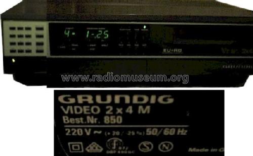 Video 2x4 M Euro 850; Grundig Radio- (ID = 691334) Reg-Riprod