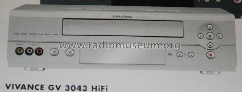 Video Cassette Recorder Vivance GV-3043 HiFi; Grundig Radio- (ID = 1363666) R-Player