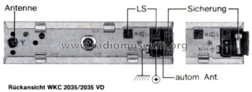 Weltklang WKC2035VD Stereo; Grundig Radio- (ID = 1014884) Car Radio