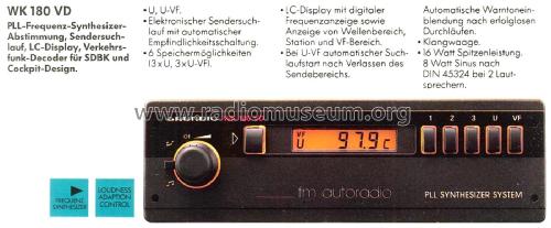 WK 180 VD; Grundig Radio- (ID = 2393595) Autoradio