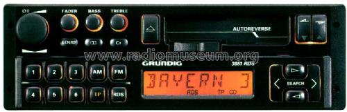 WKC3851 RDS; Grundig Radio- (ID = 2082867) Autoradio