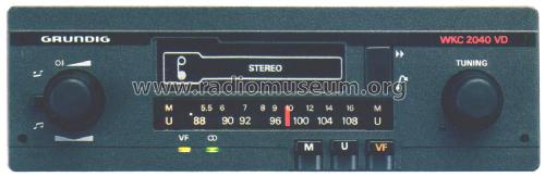 WKC 2040 VD; Grundig Radio- (ID = 2384374) Autoradio