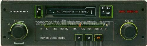 WKC 2050 VD; Grundig Radio- (ID = 461852) Car Radio