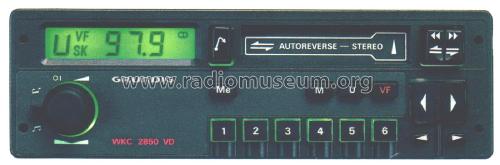 WKC 2850 VD; Grundig Radio- (ID = 2384514) Car Radio