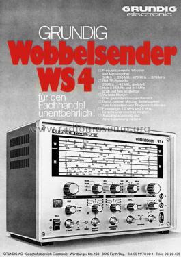 Wobbelsender WS4; Grundig Radio- (ID = 1440669) Equipment