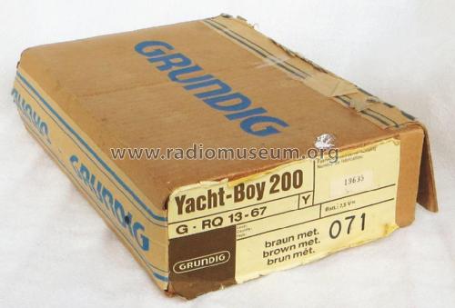 Yacht-Boy 200; Grundig Radio- (ID = 2618039) Radio