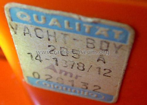 Yacht-Boy 205a / 14-1378/12; Grundig Radio- (ID = 498745) Radio