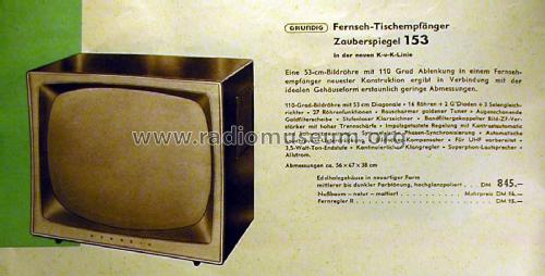 Zauberspiegel 153; Grundig Radio- (ID = 2085600) Fernseh-E