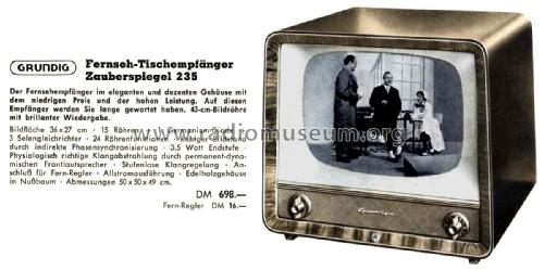 Zauberspiegel 235; Grundig Radio- (ID = 2216560) Televisión