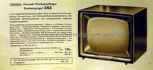 Zauberspiegel 343; Grundig Radio- (ID = 2085592) Television