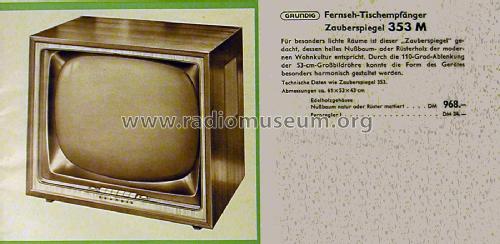 Zauberspiegel 353M; Grundig Radio- (ID = 2085609) Television