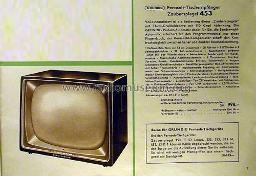 Zauberspiegel 453; Grundig Radio- (ID = 2085610) Television