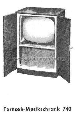 Zauberspiegel 740; Grundig Radio- (ID = 2165263) Television