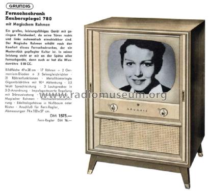 Zauberspiegel 780; Grundig Radio- (ID = 2056851) Television